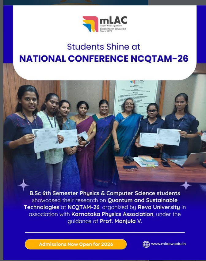 Congratulations to mLAC-B.Sc 6th Semester Physics & Computer Science students