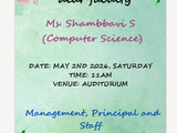 Felicitation of Ms Shambhavi