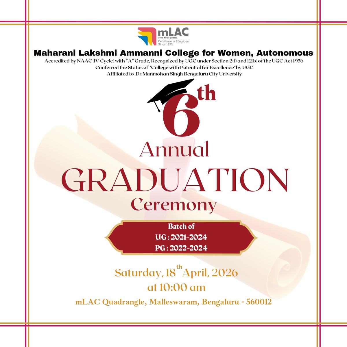 6th Annual Graduation Ceremony