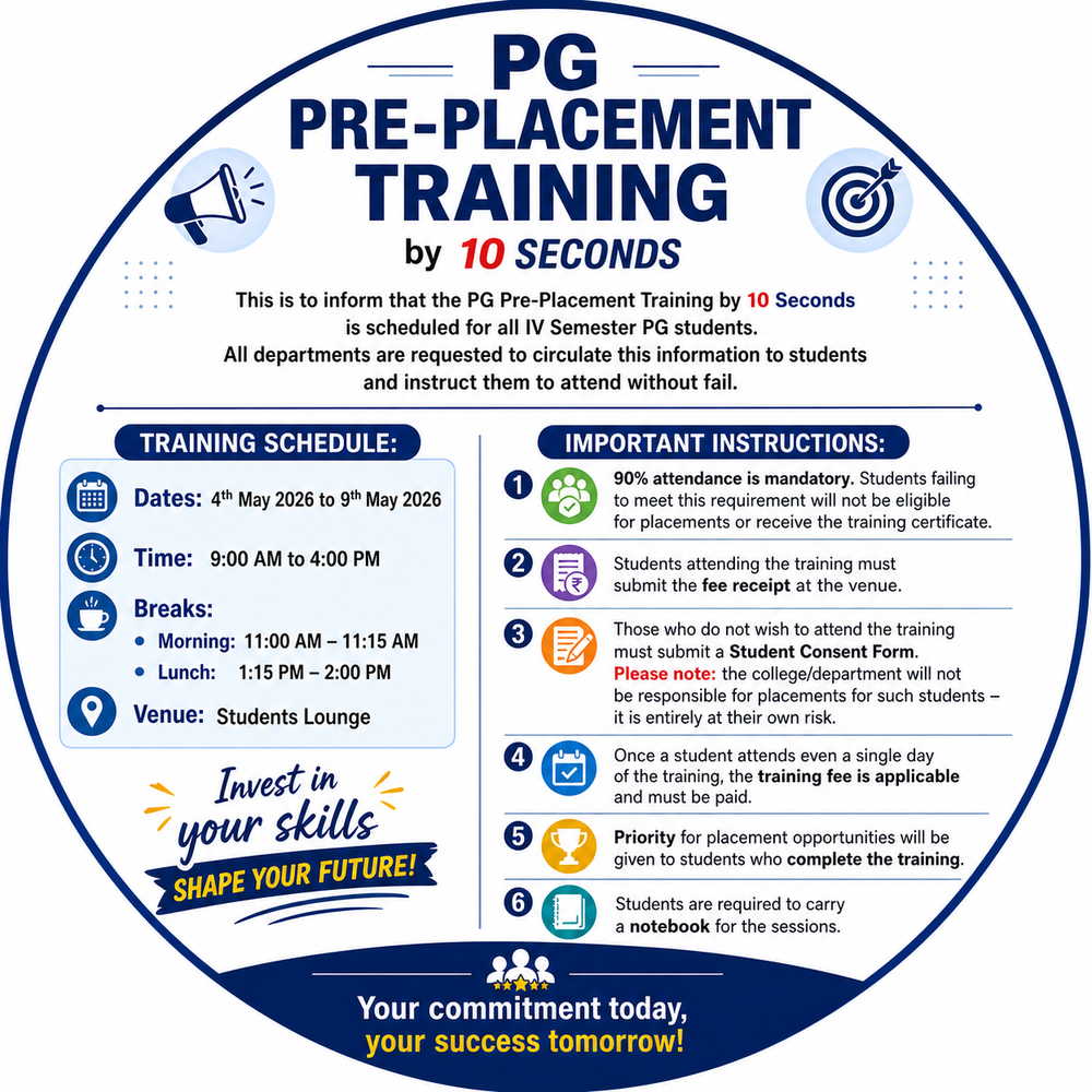 PG PRE-PLACEMENT CIRCULAR