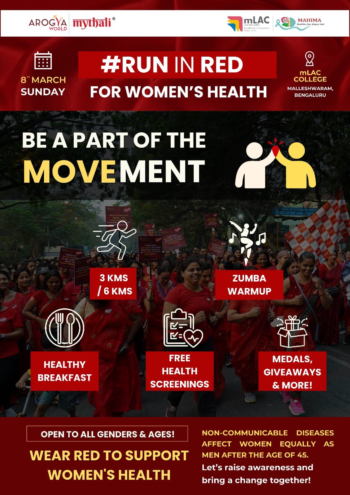 Run in Red for Women's Health - 8thMarch, 2026