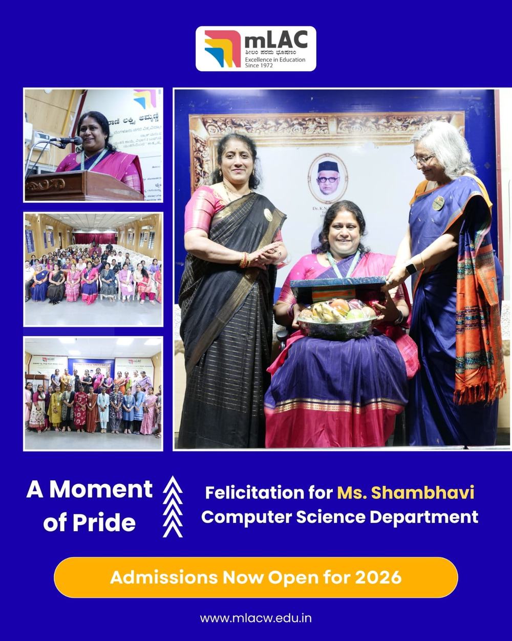 Felicitation Function for Ms. Shambhavi S.