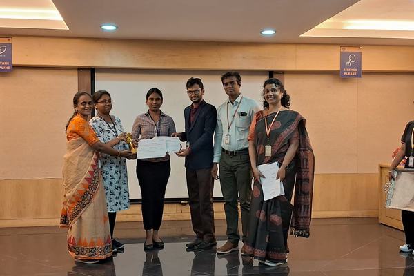 Ms. Keerti & Mr. Preetam  clinched the 1st Prize at the REVA Ideathon, 2025