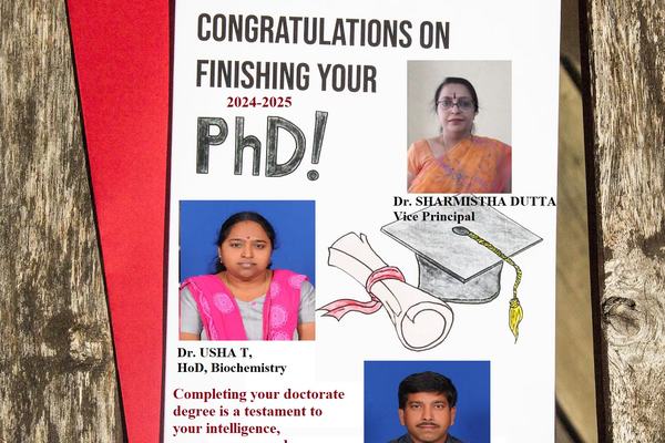 Congratulations on your doctorate.