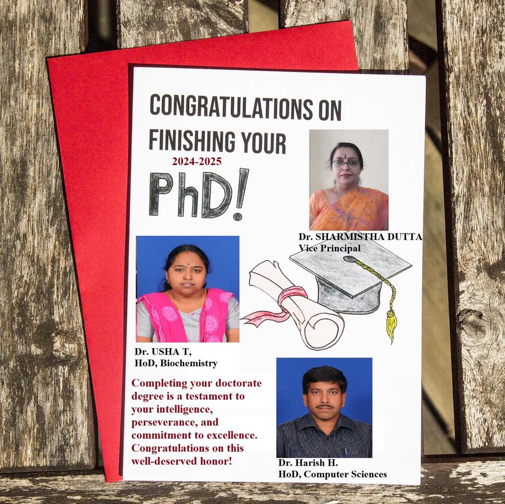 Congratulations on your doctorate.